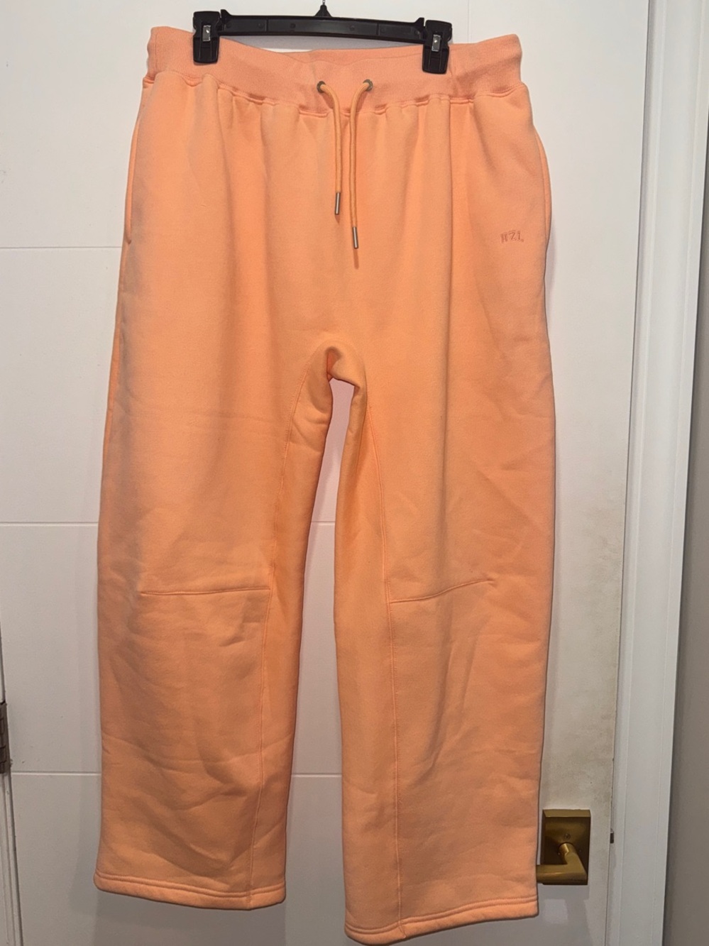 Hazel Light Orange Drawstring Sweatpants NWOT
